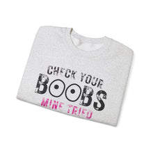 Load image into Gallery viewer, Check your boobs Unisex Heavy Blend™ Crewneck Sweatshirt