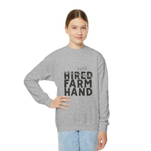 Load image into Gallery viewer, Free/hired Farm Hand Youth Crewneck Sweatshirt