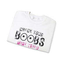 Load image into Gallery viewer, Check your boobs Unisex Heavy Blend™ Crewneck Sweatshirt